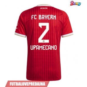 Lacne Ženy Futbalové dres Bayern Munich Dayot Upamecano #2 2026-27 Krátky Rukáv - Domáci